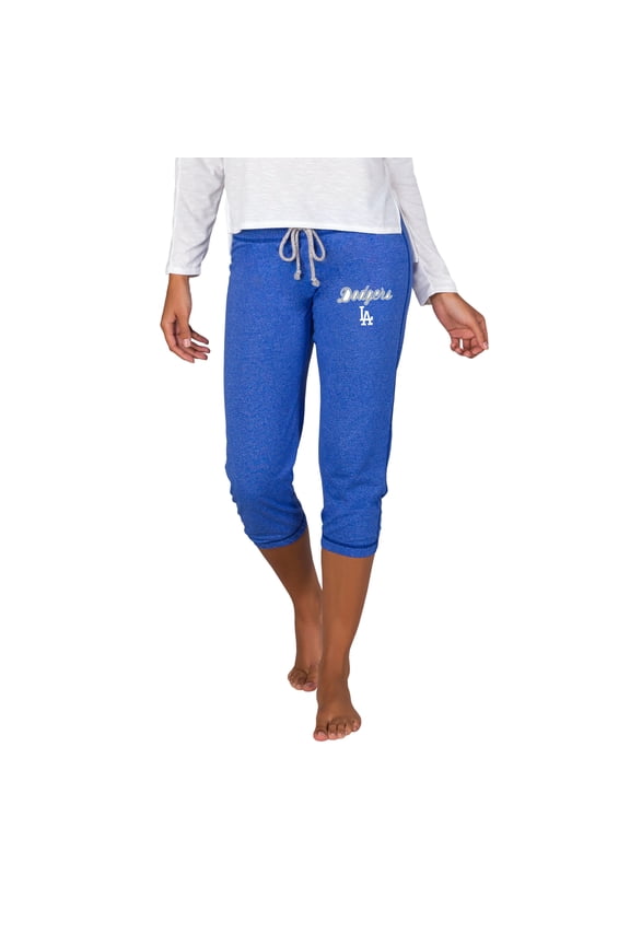 Women's Concepts Sport  Royal Los Angeles Dodgers Quest Knit Capri Pants