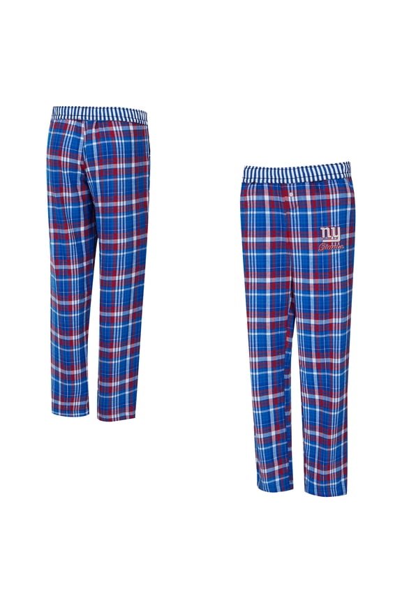 Women's Concepts Sport Royal New York Giants Laney Plaid Tri-Blend Pants