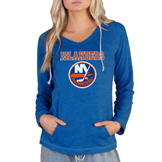 New York Islanders Concepts Sport Women's Orchard Tie-Dye Long Sleeve T- Shirt - Gray/White