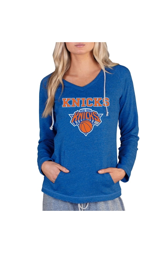 Women's Concepts Sport Royal New York Knicks Mainstream Terry Hooded Top