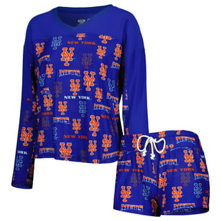 Men's New York Mets Concepts Sport Royal/Orange Meter T-Shirt and Pants  Sleep Set