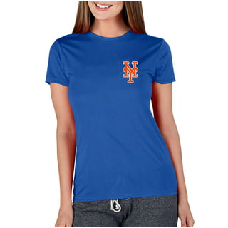 Mlb New York Mets Women's Lightweight Bi-blend Hooded T-shirt - M