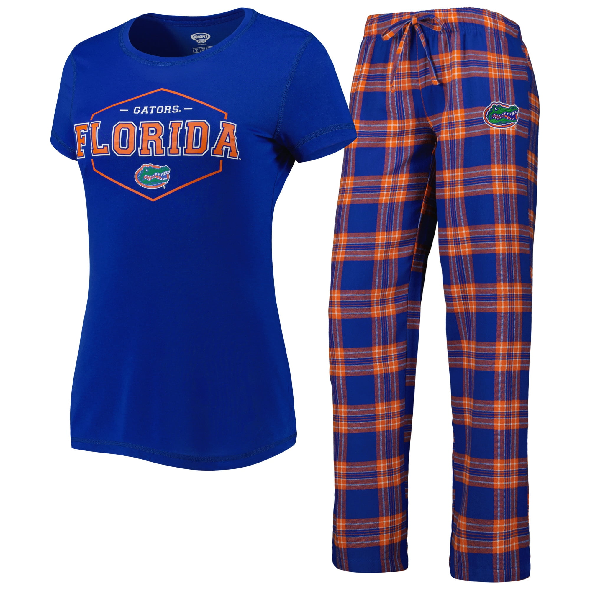 Women's Concepts Sport Royal/Orange Florida Gators Badge T-Shirt ...