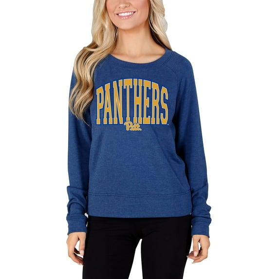 Women's Concepts Sport Royal Pitt Panthers Mainstream Terry Long Sleeve Top