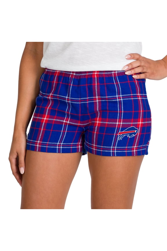 Women's Concepts Sport Royal/Red Buffalo Bills Ultimate Flannel Shorts