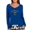 thumbnail image 1 of Women's Concepts Sport Royal San Jose Earthquakes Marathon Long Sleeve V-Neck Top, 1 of 1