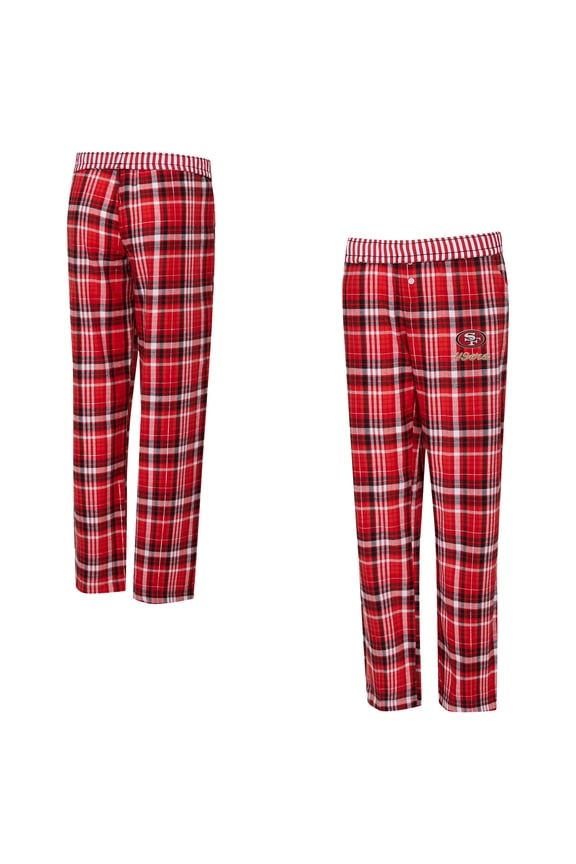 Women's Concepts Sport  Scarlet San Francisco 49ers Laney Plaid Tri-Blend Pants