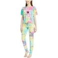 thumbnail image 1 of Women's Concepts Sport Toronto Raptors Velodrome Tie-Dye Top & Jogger Pants Set, 1 of 1