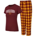 thumbnail image 1 of Women's-Concepts Sport  Burgundy/Gold Washington Commanders Avondale T-Shirt & Pants Flannel PJ Set, 1 of 3