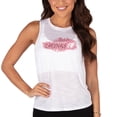 thumbnail image 1 of Women's Concepts Sport  White Arizona Cardinals Infuse Lightweight Slub Knit Tank Top, 1 of 1
