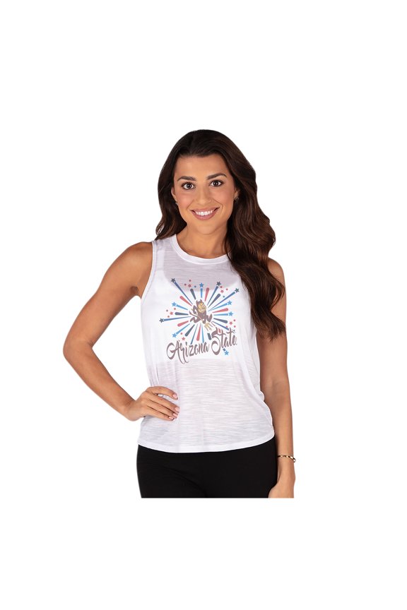 Women's Concepts Sport White Arizona State Sun Devils Infuse Knit Tank Top