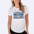 thumbnail image 1 of Women's Concepts Sport  White Arizona Wildcats Infuse Lightweight Slub Knit Top, 1 of 1