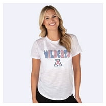 Women's Concepts Sport  White Arizona Wildcats Stars and Stripes Infuse Lightweight Slub Knit Top
