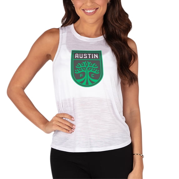 Women's Concepts Sport White Austin FC Slub Knit Tank Top