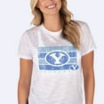 thumbnail image 1 of Women's Concepts Sport  White BYU Cougars Infuse Lightweight Slub Knit Top, 1 of 1