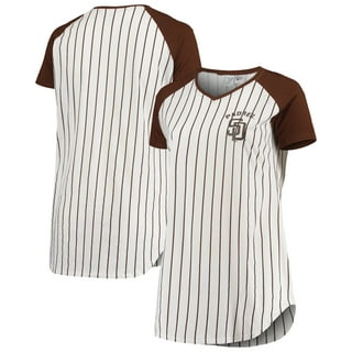 Men's White/Brown San Diego Padres Big & Tall Home Replica Team Jersey