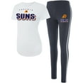 thumbnail image 1 of Women's Concepts Sport White/Charcoal Phoenix Suns Sonata Top & Leggings Sleep Set, 1 of 3