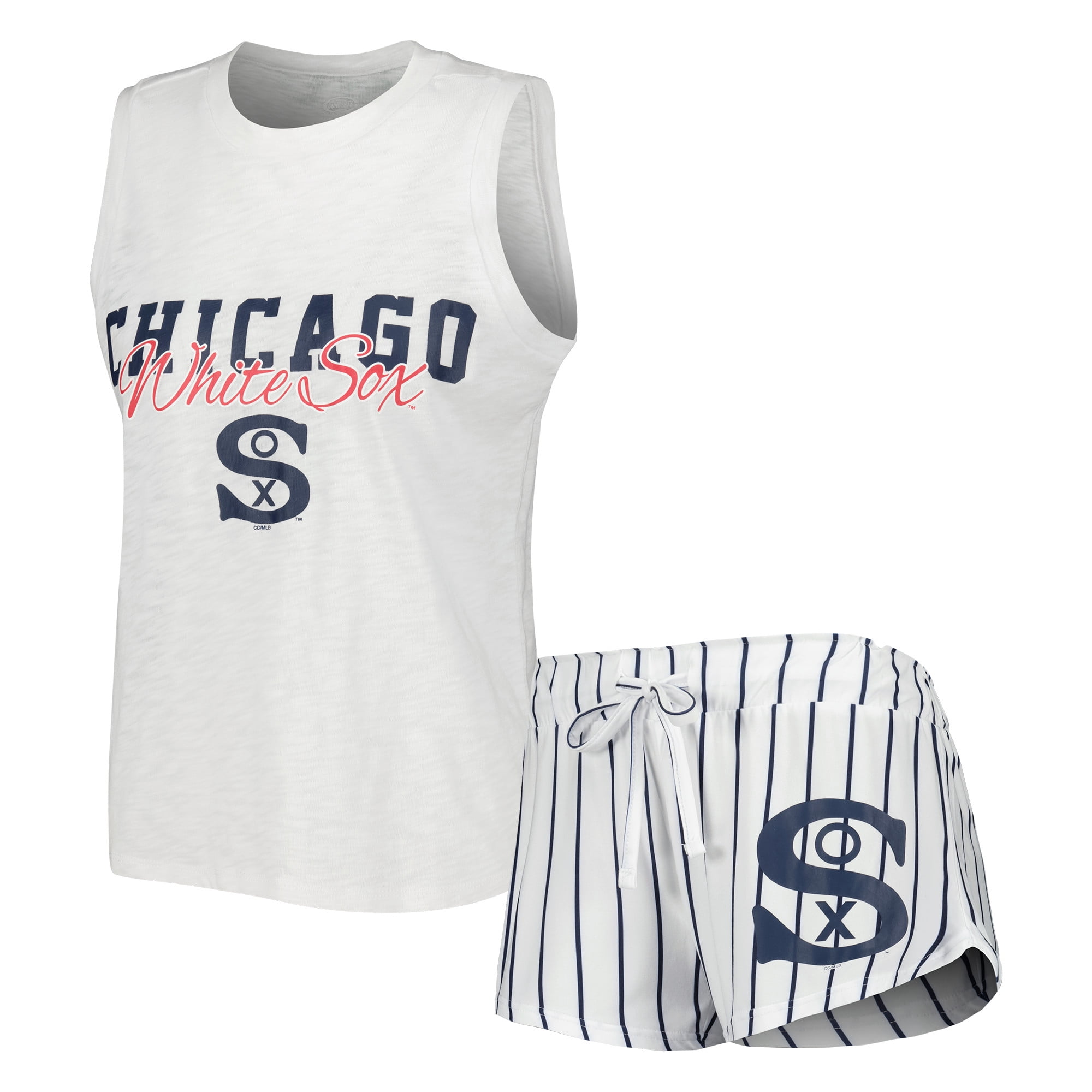 Women's Concepts Sport White Chicago White Sox Reel Pinstripe Tank
