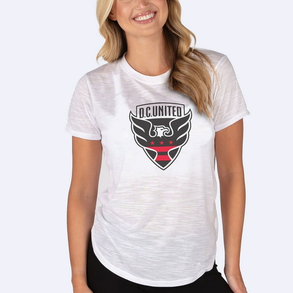 Women's-Concepts Sport  White D.C. United Infuse Slub Knit-Top