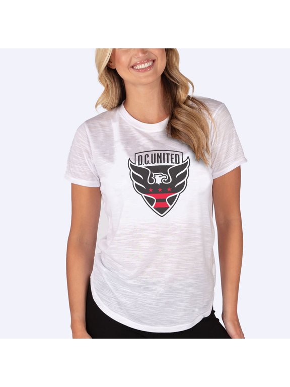 Women's-Concepts Sport White D.C. United Infuse Slub Knit-Top