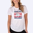 thumbnail image 1 of Women's Concepts Sport  White Fresno State Bulldogs Infuse Lightweight Slub Knit Top, 1 of 1