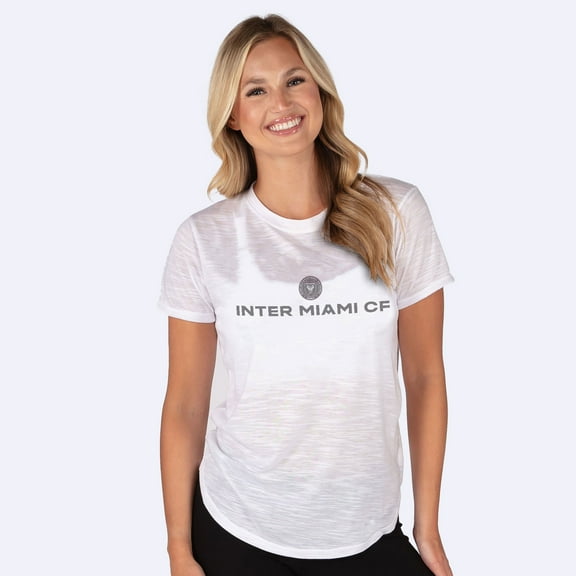 Women's Concepts Sport White Inter Miami CF Infuse Lightweight Slub Knit Top