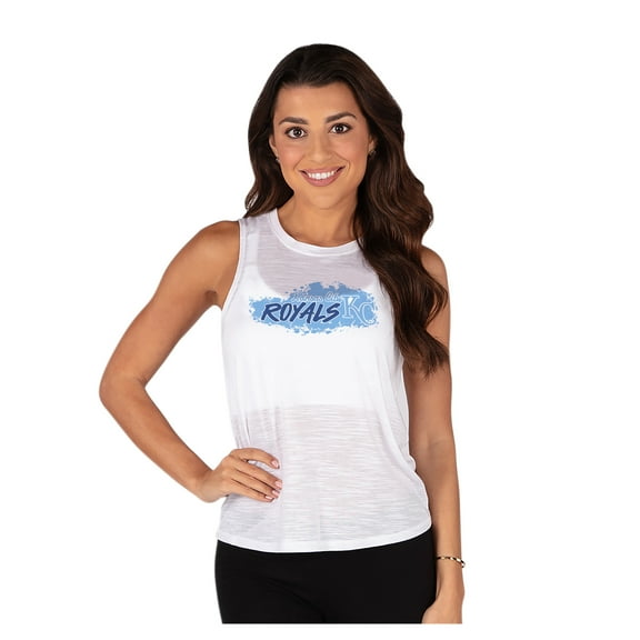 Women's Concepts Sport White Kansas City Royals Infuse Slub Tank Top
