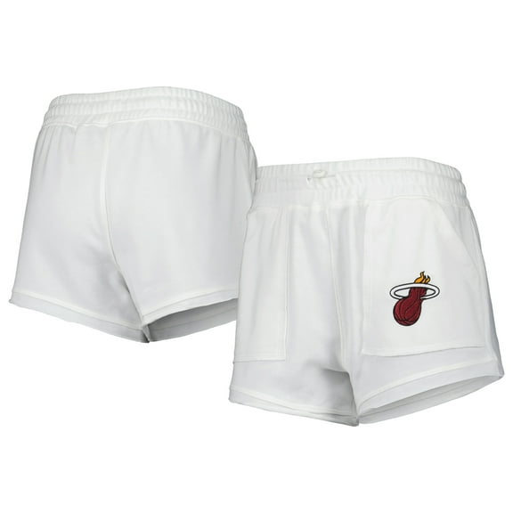 Women's Concepts Sport White Miami Heat Sunray Shorts