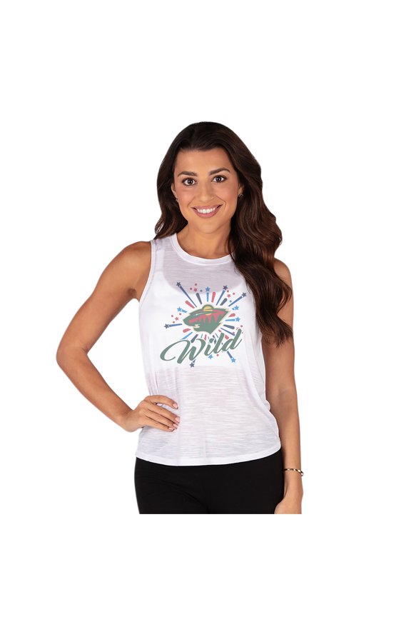 Women's Concepts Sport White Minnesota Wild Infuse Knit Tank Top