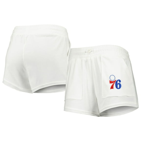 Women's Concepts Sport White Philadelphia 76ers Sunray Shorts
