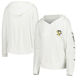 NWT Womens $35 Pittsburgh Penguins Cute Dark Gray Fleece Logo Sweatshirt  Small