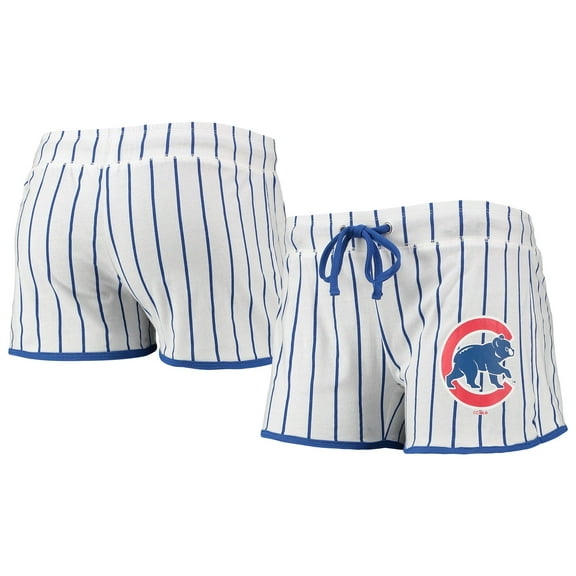 Women's Concepts Sport White/Royal Chicago Cubs Vigor Sleep Shorts