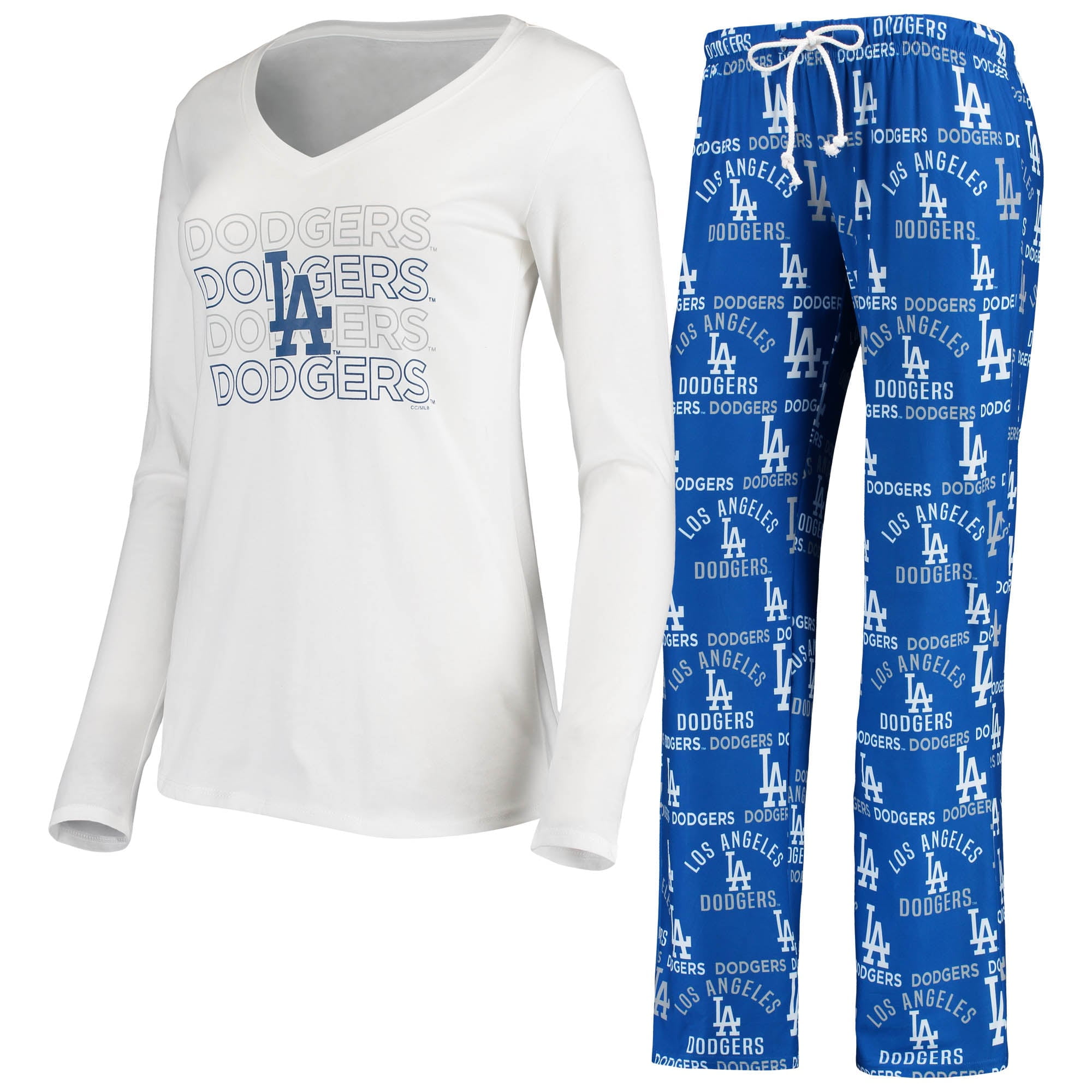 Women s Dodgers Flagship Sleep Set White Royal Kuwait Ubuy