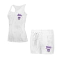 thumbnail image 1 of Women's Concepts Sport White Sacramento Kings Quartz Tank Top & Shorts Set, 1 of 3