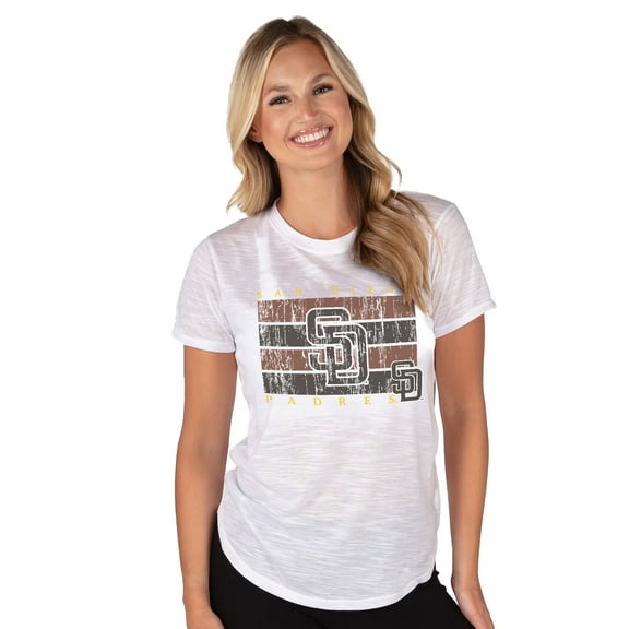 Women's Concepts Sport White San Diego Padres Infuse Knit Top