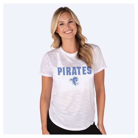 Women's Concepts Sport  White Seton Hall Pirates Fireworks Infuse Lightweight Slub Knit Top