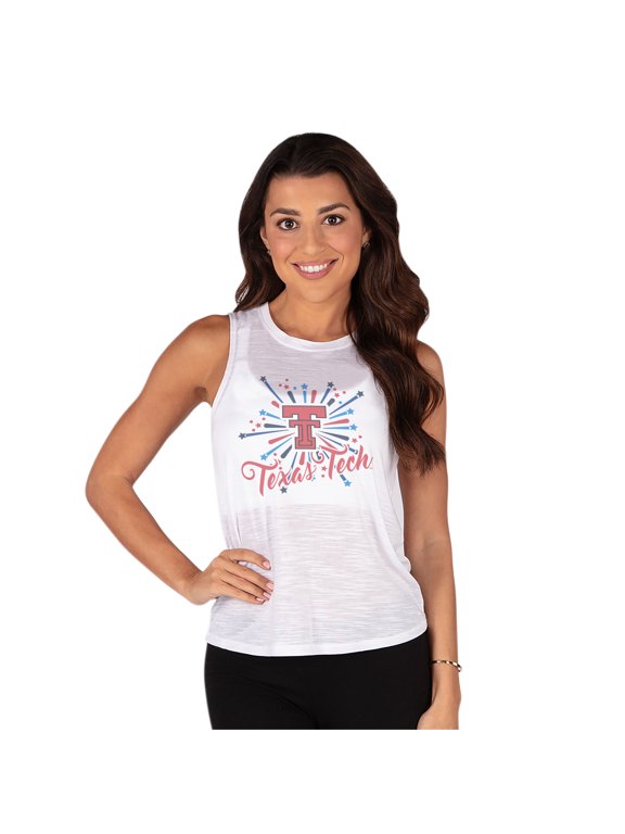 Women's Concepts Sport White Texas Tech Red Raiders Infuse Knit Tank Top