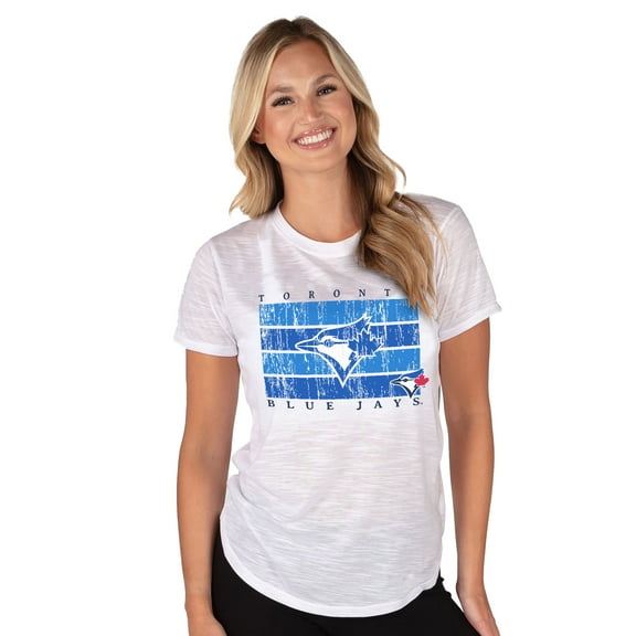 Women's Concepts Sport White Toronto Blue Jays Infuse Knit Top
