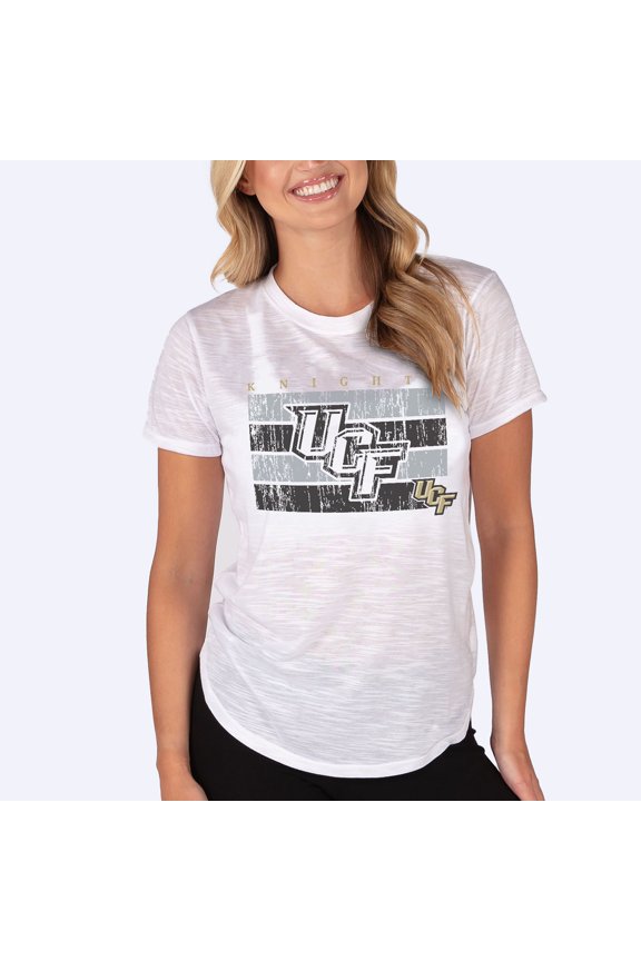 Women's Concepts Sport White UCF Knights Infuse Lightweight Slub Knit Top