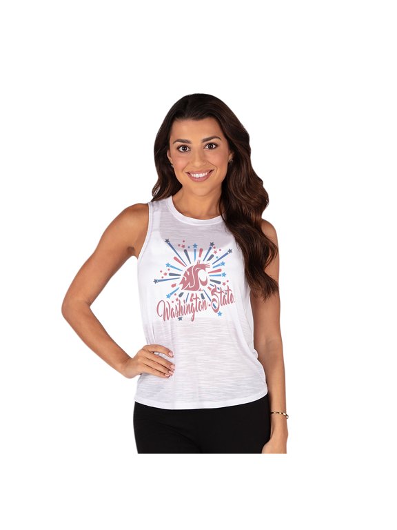 Women's Concepts Sport White Washington State Cougars Infuse Knit Tank Top