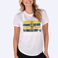 thumbnail image 1 of Women's Concepts Sport  White West Virginia Mountaineers Infuse Lightweight Slub Knit Top, 1 of 1