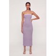 thumbnail image 1 of Women's Contrast Trim Cutout Side Tube Midi Dress, 1 of 3