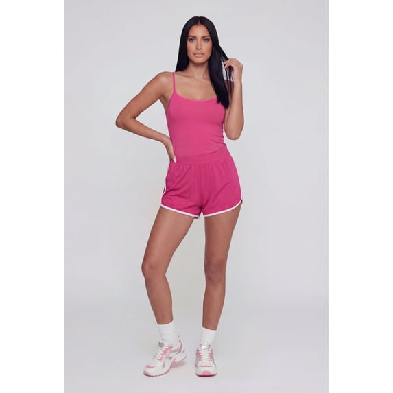 Women's Contrast Trim Dolphin Shorts
