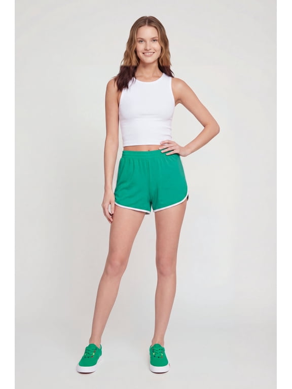 Women's Contrast Trim Dolphin Shorts