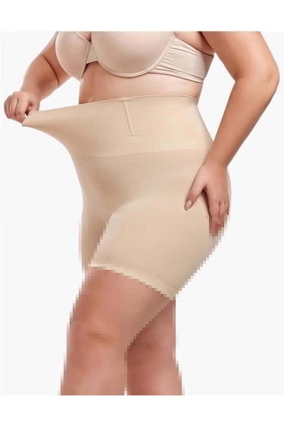 Women's Control Knickers,Thigh Slimmer Tummy Control BoyShorts,Anti Chafing Soft Biker Short,Butt Lifter Panties High Waist Trainer Nude