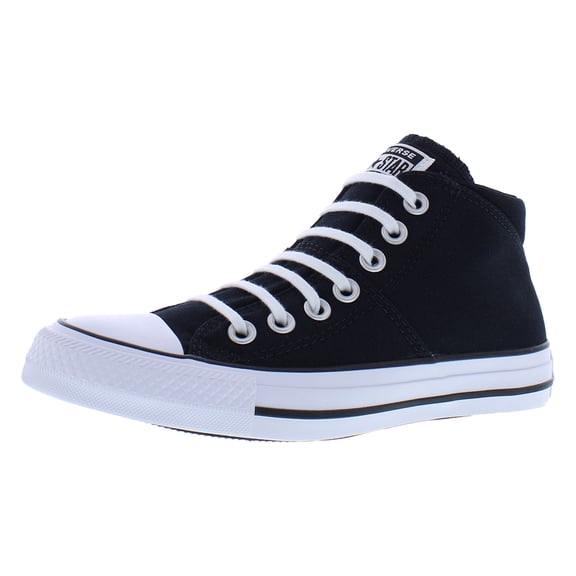 Converse Chuck Taylor All Star Madison Mid Womens Shoes Size 7, Color: Black/Black/White