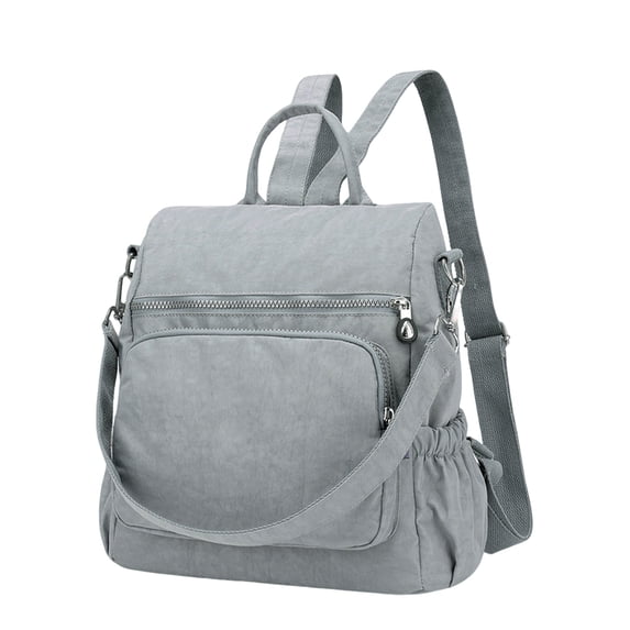 Women's Convertible Backpack Purse,11.8X6.29X11.8inch Lightweight Nylon Daypack, Multi-Pocket Casual Shoulder Bag, Backpack for Travel, Work, Shopping and Daily Use
