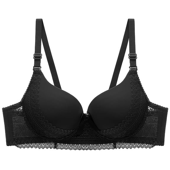 Women's Convertible Deep V Bra - Multi-Way Strapless & Backless | U-Shaped Plunge Lace Bra with Non-Slip Silicone for Club Wear