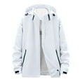 thumbnail image 1 of Women's Convertible Hiking Jacket Waterproof Detachable Hood Coat with Multiple Utility Pockets, 1 of 5
