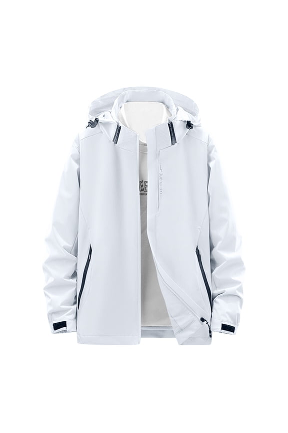 Women's Convertible Hiking Jacket Waterproof Detachable Hood Coat with Multiple Utility Pockets